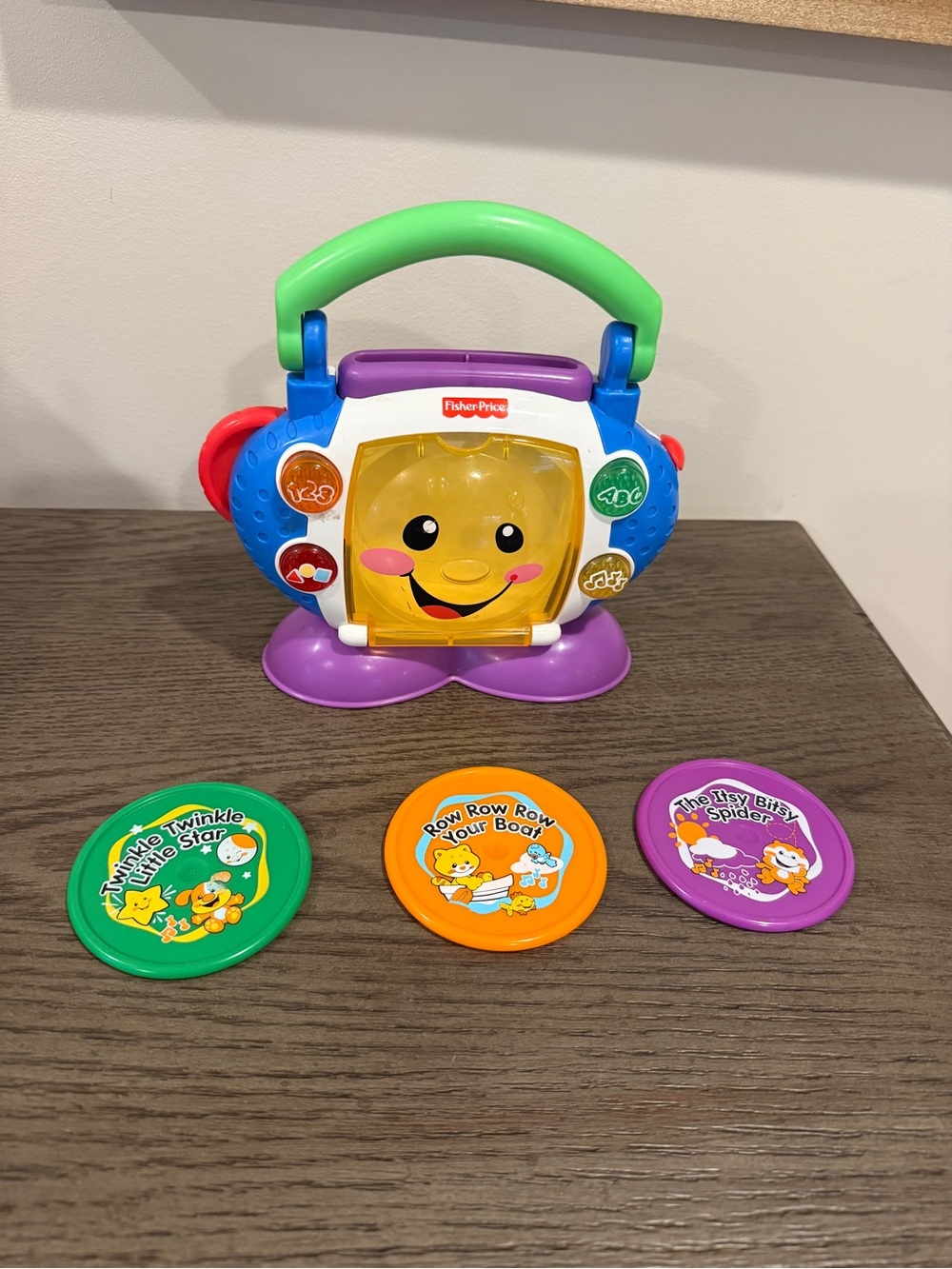 Fisher Price Laugh & Learn Sing-With-Me CD Player 2008 Complete, 3 Discs - Works